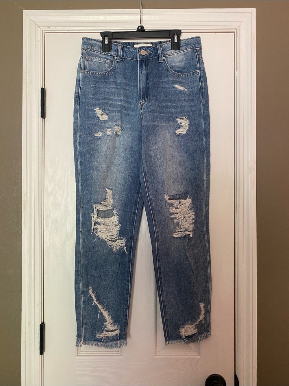 Petra 153 - Distressed High-Rise Women's Blue Jeans size 5/26